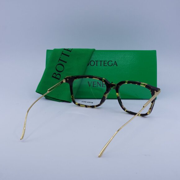 Bottega Veneta BV1009O 003 Eyeglasses Havana/Gold 54mm Square Frame - Picture 10 of 10